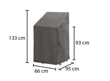 Premium Beschermhoes Stapelstoelen 66x95x133/93 cm