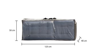 Opbergtas grijs 125x40x50 cm